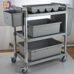 Hotel Food Service Trolley/Dining Service Cart/Restaurant Kitchen Equipment