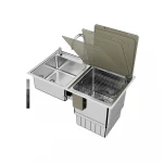 Household Automatic Washing Machine Dish Washers Stainless Steel Sink commercial Smart Countertop Dishwasher