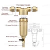 household pre-filter pipeline sand brass intake pre filter for water purifier