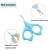 Import Household Tools Plastic Blue Baby Cute Stainless Steel Nail Clipper Set from China