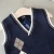 Import HT-BBSS fashion cheap knitting patterns for kids sweaters For Children New Design For Baby Boy Vest Sweater from China