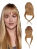 100% Human Hair Fringe Extension Neat Women Hair Pieces Clip In Bang With Different Colors