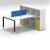 Import I shape office workstation workwell office workstation partition 4 person office workstation from China