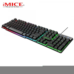 iMICE AK-600 game light-emitting wired USB keyboard backlighting suspended keycap computer keyboard