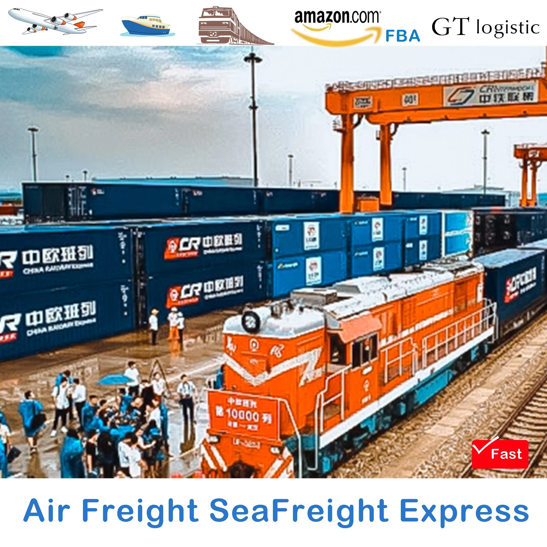 Independent VAT customs clearance DAP Service from China To Romania By Train Air Sea Truck