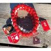 Individual piece Sell Shoe Handbag Love Heart Lady 1913 Elephant Rhinestones Charm Bracelet Sets Delta Beaded Bracelets