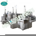 Industrial Conveyor Tofu and Bean curd Gas Frying Machine