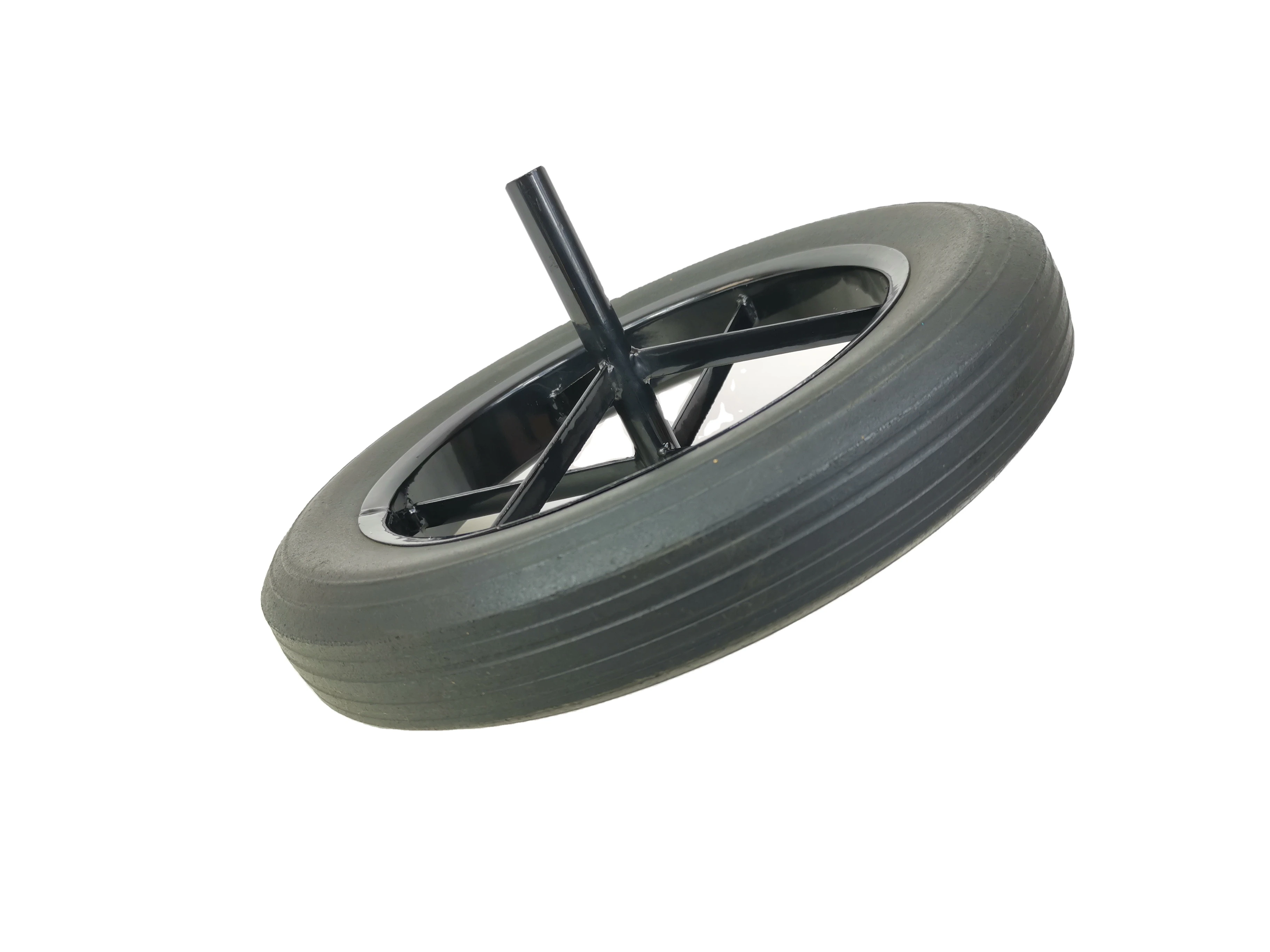 Industrial Wheels Solid Rubber Flat Free Wheelbarrow Solid Tire Wheel Solid Rubber