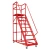 Import Industry Metal 200kg Load Capacity Safe 8 Steps Platform Ladder with Casters from China