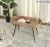 INNOVAHOME living room decorative accent furniture metal frame wooden topvintage coffee table industrial round center table