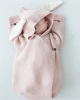Ins hot sale crochet knitting pattern baby blanket rabbit ear baby sleeping bag