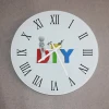 Interesting Home Decorative Sublimation Glass Wall Clock for Sublimation