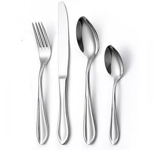 International 4pcs Silverware Custom Thick 18/10 stainless steel Cutlery flatware sets
