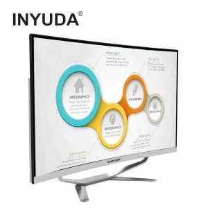 INYUDA desktop computers on clearance 24 inch pc gaming pc 2GB Graphics Card 4GB 128GB SSD All in one computer desktop