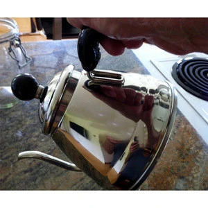 Japan angled handle thin spout coffee drip kettle for gas and induction cooker