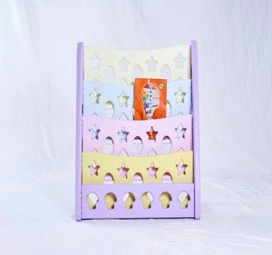 JINGQI Kindergarten Items Low Price Modern Colorful Kids Plastic Book Shelf Children Furniture for Sale