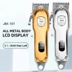 JM101 Top Quality New Design All Metal Hair Trimmer Men Shaver Rechargeable Hair Chlippers and Micro Touch Trimmer