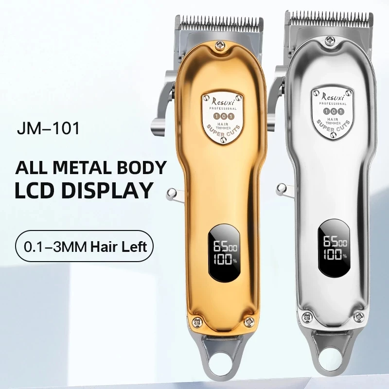 JM101 Top Quality New Design All Metal Hair Trimmer Men Shaver Rechargeable Hair Chlippers and Micro Touch Trimmer