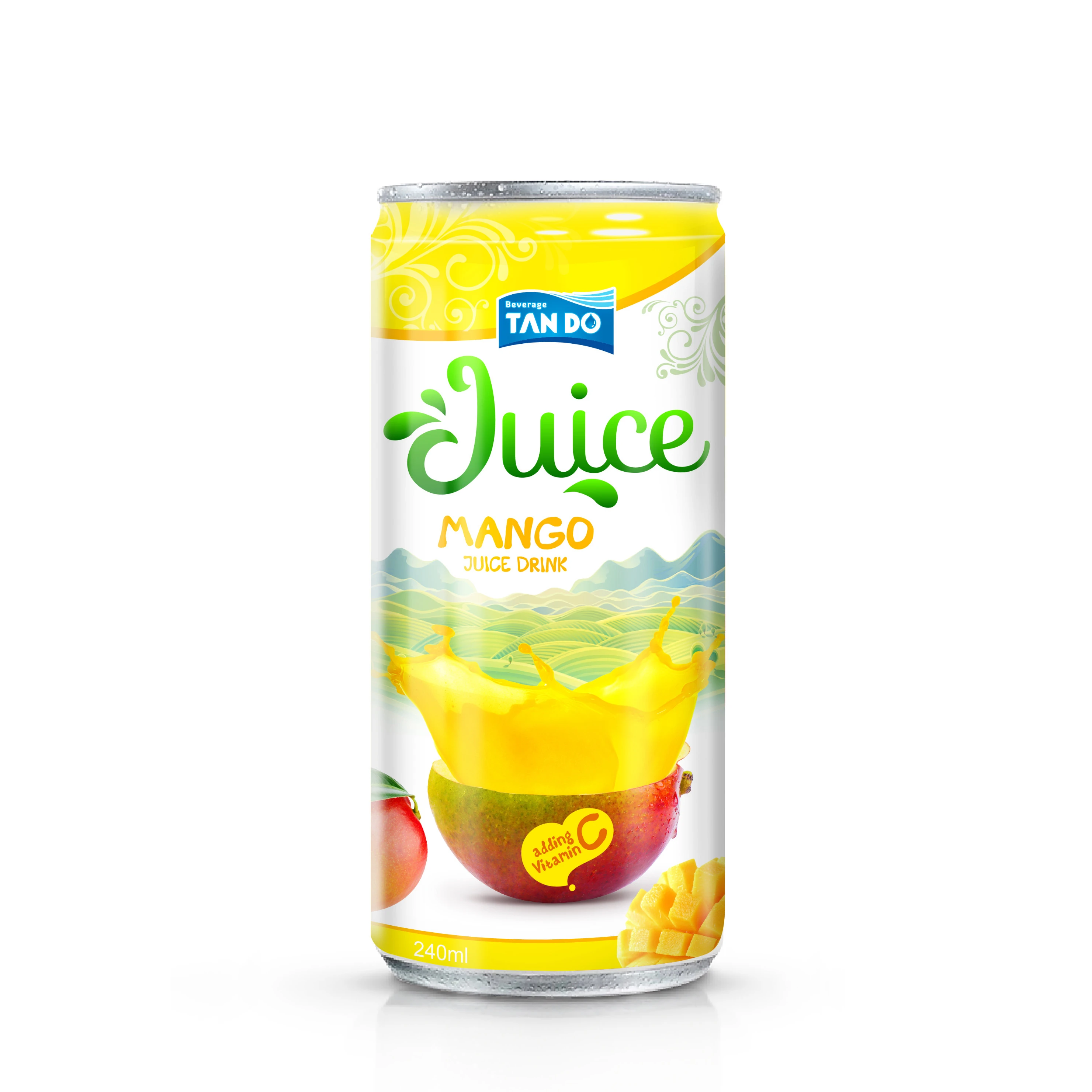 Juice factory Private label for Canned juices 330ml orange mango guava pineapple soursop