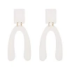 JuJia Stock for Sale Geometric Faceted Resin custom acrylic monogram blank earrings of costume jewelry