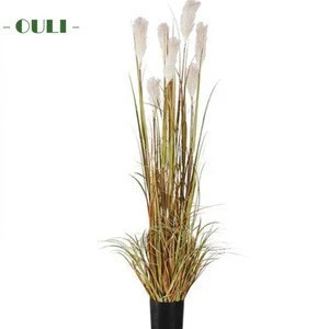 K-3009 Factory Price Direct Selling artificial reed plastic grass bonsai  for home and hotel decoration Indoor Ornamental