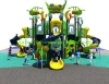 Kaiqi Group Alien Series KQ60032A children favorite plastic commercial outdoor playground with with slides,climbers,stair