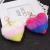 Import KAZUFUR Fashion Keychain Charm Heart Shape Faux Rabbit Plush Fur Keychain Charm from China