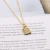 Import Key chain pendant delicate necklace 18k gold plated jewelry from China