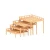 Import Kindergarten Furniture Cheap Stackable Folding Three Pumping Solid Wood Children Bed from China