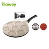 Kitchen bakeware smiley face pancake pan emoji pancake pan with 7 hole