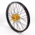 Import KKE 21/19 CNC Anodized Dirt Bike Wheels Compatible with SUZUKI RMZ250 RMZ450 2005-2020 Gold Hub/Nipple Black Rim/Spoke from China