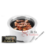 korea bbq  grill_korean bbq table with hot pot korean bbq equipment