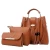 Import Ladies Fashion Casual PU Leather Handbag Messenger Bags Shoulder Bag Shopper Tote from China