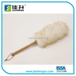 Lambswool Wool Duster with Plastic Handle wooden handle