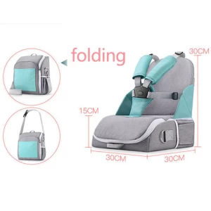 Large Portable Folding Dining Chair Mummy Backpack Baby Nappy Diaper Bag Pack with Chair
