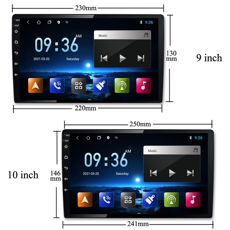 Buy Large Screen Navigator 10 Inch 2.5d Wifi Car Multimedia Player ...