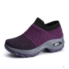 Large size high elasticity fly woven breathable shoes lightweight socks casual rocking shoes womens sports shoes