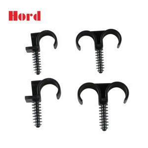 Large Size Single Type Cable Clip with Plastic Screw for PVC Domestic Hose