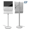 LCD advertising screen 27 with mobile phone charging station