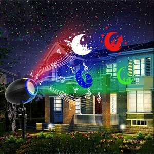 LED music projection laser light 12W color light with RGBW