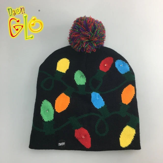 Light Up Knitting Hat LED Christmas Beanie Hat