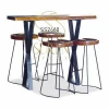 Live Edge Brewery Pub Table with Attractive Bar Stool Bar Pub Furniture for Hospitality &amp; Commercial Furniture Designs