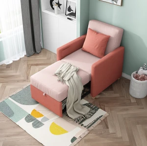 Living Room Furniture Simple Sitting And Sleeping Dual Purpose Fabric Single Sofa Chair