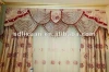Living room home curtain with valance set