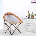 Living&more Queen-size Moon chair folding chair camping outdoor chair
