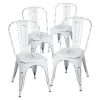 LK-H850A industrial vintage outdoor metal dining chairs