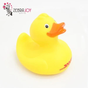 Logo printed promotion gifts yellow toy rubber duck