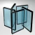 Import low e glass curtain wall price/ TianJin XSH Glass from China