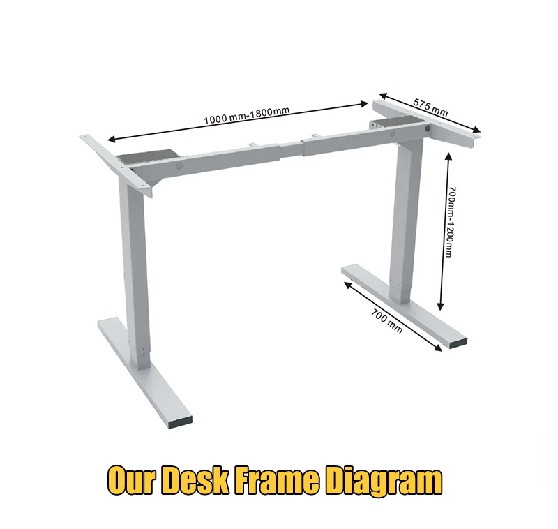 Low Price Steel Standing Desk Companies Ergonomic Office Furniture Adjustable Height Computer Desk