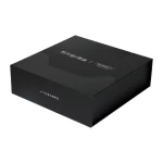 Luxury large Custom Matt Paper Cardboard black Packaging boxes Magnetic customized Gift Box